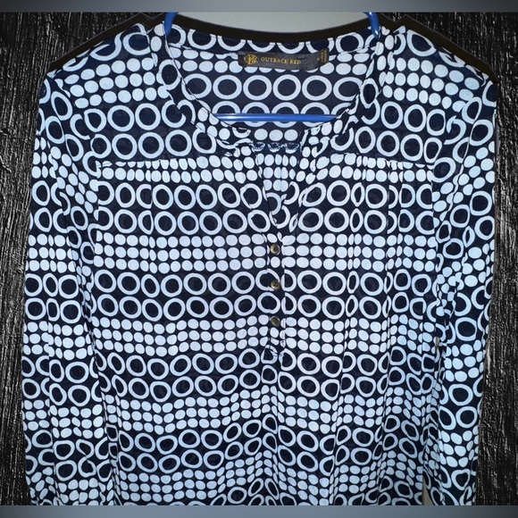 Outback Red - Blouse Swim Cover - Navy and White - S - Picture 1 of 5